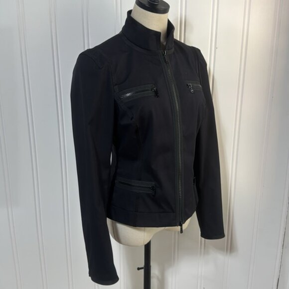 Carlisle Women's Black Moto Tailored Jacket size 4 - Picture 2 of 11